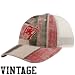 Tampa Bay Buccaneer Hats : Reebok Tampa Bay Buccaneer Ladies Natural-Red Distressed Stripe Mesh Back Adjustable Hat