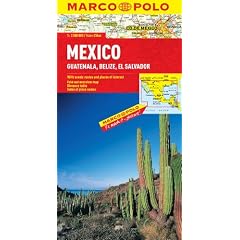 Mexico, Guatemala, Belize, El Salvador Marco Polo Map (Marco Polo Maps)