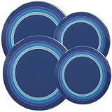 Pfaltzgraff Ocean Breeze Enamel on Steel Burner Cover Set, Set of 4