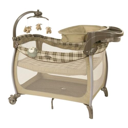 Eddie Bauer MUSICAL Play Yard & Baby BASSINET CRIB NEW