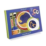 Jungle Gift Set with Plate, Bowl, Cup, Spoon, and Fork