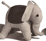 Vintage Crochet PATTERN to make - Elephant Stuffed Animal Soft Toy. NOT a finished item. This is a pattern and/or instructions to make the item only.