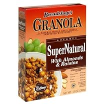 Breadshop's SuperNatural Cereal with Almonds & Raisins, 13-Ounce Units (Pack of 6)