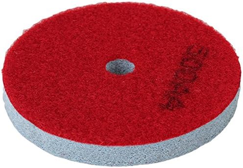 yqltd 100 x 14mm Sponge Diamond Polishing Pad for Marble Stone Polisher (500 Grit, Red)