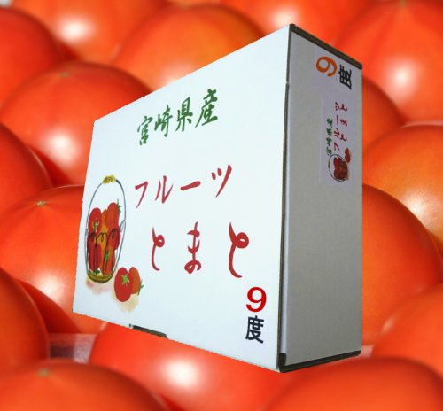 宮崎県産 完熟フルーツトマト (糖度9以上) 1.2kg/12玉前後