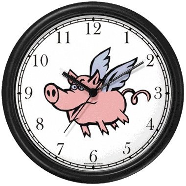 Angel Pig or Flying (White Frame)