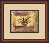 "Floral Urn II-Small" by Jeff Surret - Framed Artwork