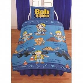 Kids/Childrens Bob the Builder Bedding Set Duvet Cover and Pillow Case (Single Bed)