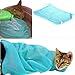 i'Pet Adjustable Polyester Mesh Big Cat Grooming Bag Dog Cleaning No Scratching Biting Restraint for Bathing Nail Trimming Injecting Examing (Blue)