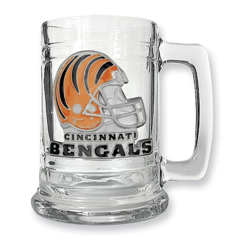 Cincinnati Bengals 15oz Glass Tankard
