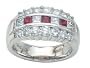 1.90 cttw Karina B(tm) Genuine Ruby Band LIFETIME WARRANTY
