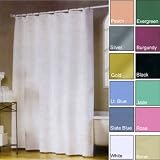 Light Blue Hotel Weight Premium Vinyl Shower Curtain Liner By Carnation