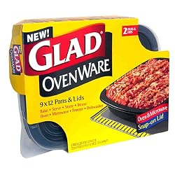 Glad SimplyCooking OvenWare 9x12, 2-Count Packages (Pack of 6)