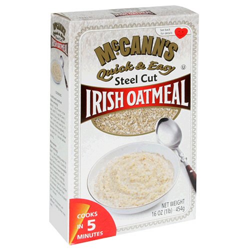 McCANN'S Steel Cut Oatmeal, Quick & Easy, 16-Ounce Boxes (Pack of 6)