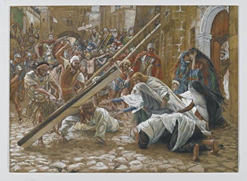Zaladas Art - James Tissot Jesus Meets His Mother Je Sus Rencontre Sa Me Re Oil Paintings Wall Sticker Wall Art Size 18X24 inch