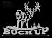 Buck Up Upstream Images Silver Vinyl Wildlife Car Truck Window Decal Sticker