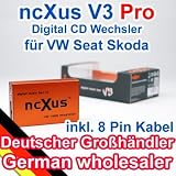 Produkt-Bild: ncXus V3 Pro 8-Pin USB SD MP3 CD Wechsler Interface f&uuml;r VW AUDI SKODA SEAT mit Bluetooth A2DP