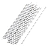 uxcell 金属軸　アクスル　ロッド　機械部品　モデルコンポーネント　シルバートーン　20個入り