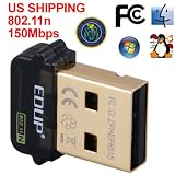 Mini 150M WIFI USB Wireless Network Internet LAN Adapter Card for Computer WIN 7