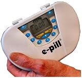 7 Alarm Vibrating e-pill Medication Reminder. Pill Timer and Medication Organizer Pill Box. Vibrating AND Sound Alarm.