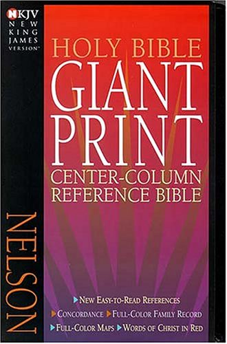 Nelson Classic Giant Print Center-column Reference Bible under Large Print in The Books Store
