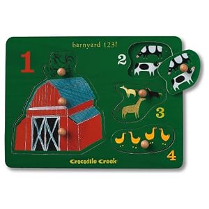 Crocodile Creek Barnyard Wooden Puzzle