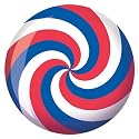Brunswick Red/White/Blue Spiral Glow Viz-A-Ball