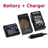 FOR Panasonic CGA-S005 / CGA-S005E REPLACEMENT BATTERY + CHARGER for Panasonic LUMIX DMC-LX1 / DMC-LX1BS / DMC-LX1EG-K / DMC-LX1EG-S / DMC-LX1GK / DMC-LX1-K / DMC-LX1K-B / DMC-LX1-S / DMC-LX1S-B / DMC-LX2 / DMC-LX2EF / DMC-LX2EG / DMC-LX2EGM / DMC-LX2K /