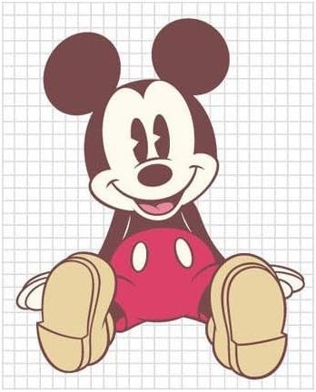 Mickey Mouse Refrigerator Magnets or Patio Door Screen Saver - 1 Set