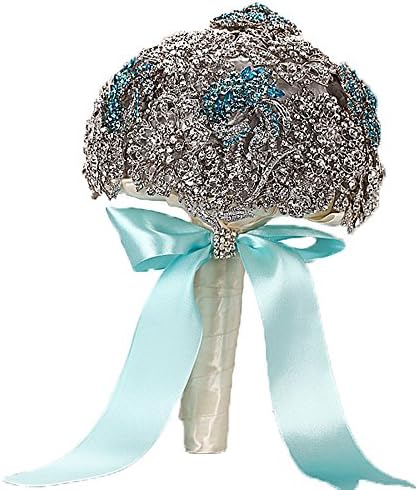 Seapearlwedding Dazzling Diamond Bride Holding Bouquet Wedding Accessories