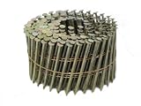 Anchor 214x092KCEGRZ 2-1/4-Inch by 0.092 15 Degree Wire Coil Electro Galvenized Ring Shank Siding Nails 600/CTN