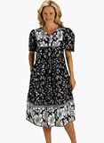 Border Print Dress
