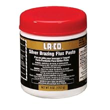 LA-CO High Heat Resistance Silver Brazing Flux Paste, 1000 to 1700 Degree F Temperature, 1 lbs