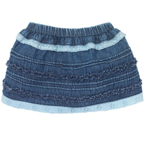 ruffle denim skirt(denim 3-6mos)