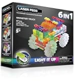 Laser Pegs 6-in-1 Monster Truck Building Set