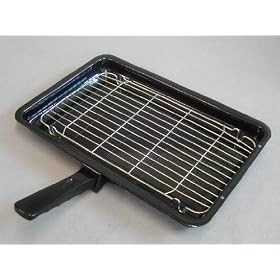 Grill Pan Complete: Belling , Tricity Contessa, Tiara cooker grill pan complete with grid and handle 360mm x 240mm