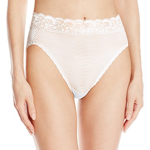 Vanity Fair Women's Body Caress Ultimate Comfort Collection Hicut Panty 13280, Star White Novelty, 8