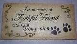 Pet Memory Stone In Memorial Faithful Friend
