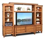 Entertainment Center Set in Rustic Country Oak - Country Classics - Lifestyle California