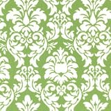 Dandy Damask White on Avocado Fabric One Yard (0.9m) CX3095-Avocado