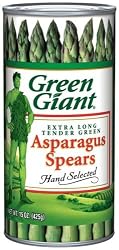 Green Giant Whole Spear Asparagus, 15-Ounce Tins (Pack of 12)