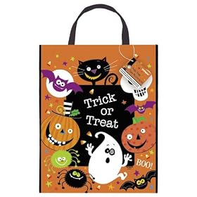 Spooky Smiles Party Tote Bag 12"x15"
