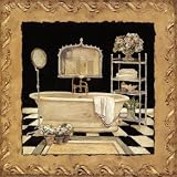 Maison Bath IV Decorative Art Poster Print by Charlene Winter Olson, 12x12