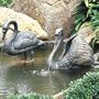 Brass Baron Ruffled Swan Medium