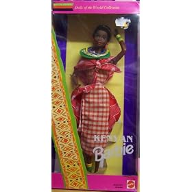 Barbie Dotw Dolls of the Aa World Collector Vintage Kenyan Black Aa African American by 