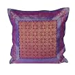 ShalinCraft Pillow Cover Rustic Decor India Present Ideas Silk Fabric 16x16 inches (bcbr335)