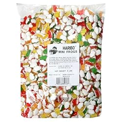 Haribo Gummy Candy, Mini Frogs, 5-Pound Bag