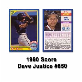 1990 Score David Justice Rookie Card