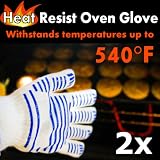 The Magic Oven Glove Hot Surface Handler (PAIR) - Cook, Adjust, Repair & Work Safely with the glove that can withstand temperatures of up to 540°F !