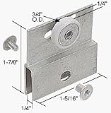 3/4 Flat Edge Nylon B.B. Chrome Framelss Sliding Shower Door Roller Assembly - Package